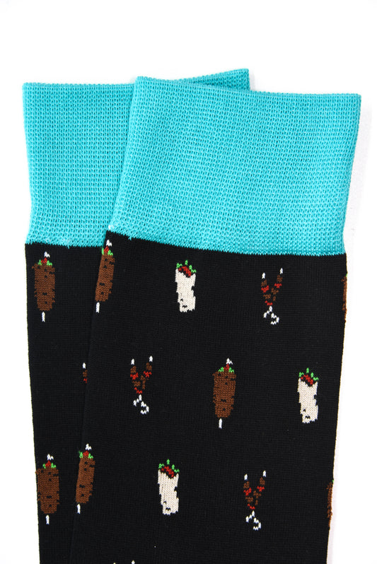 Shawarma Mercerized Mid-Calf Socks