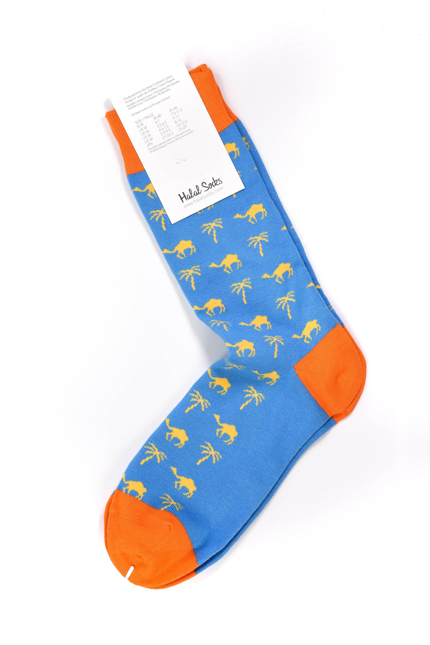 Blue Desert - Camel and Palm Trees