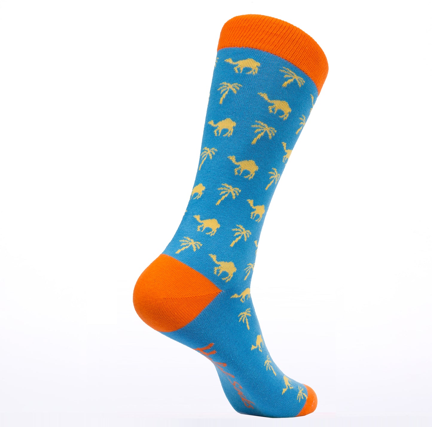 Blue Desert - Camel and Palm Trees