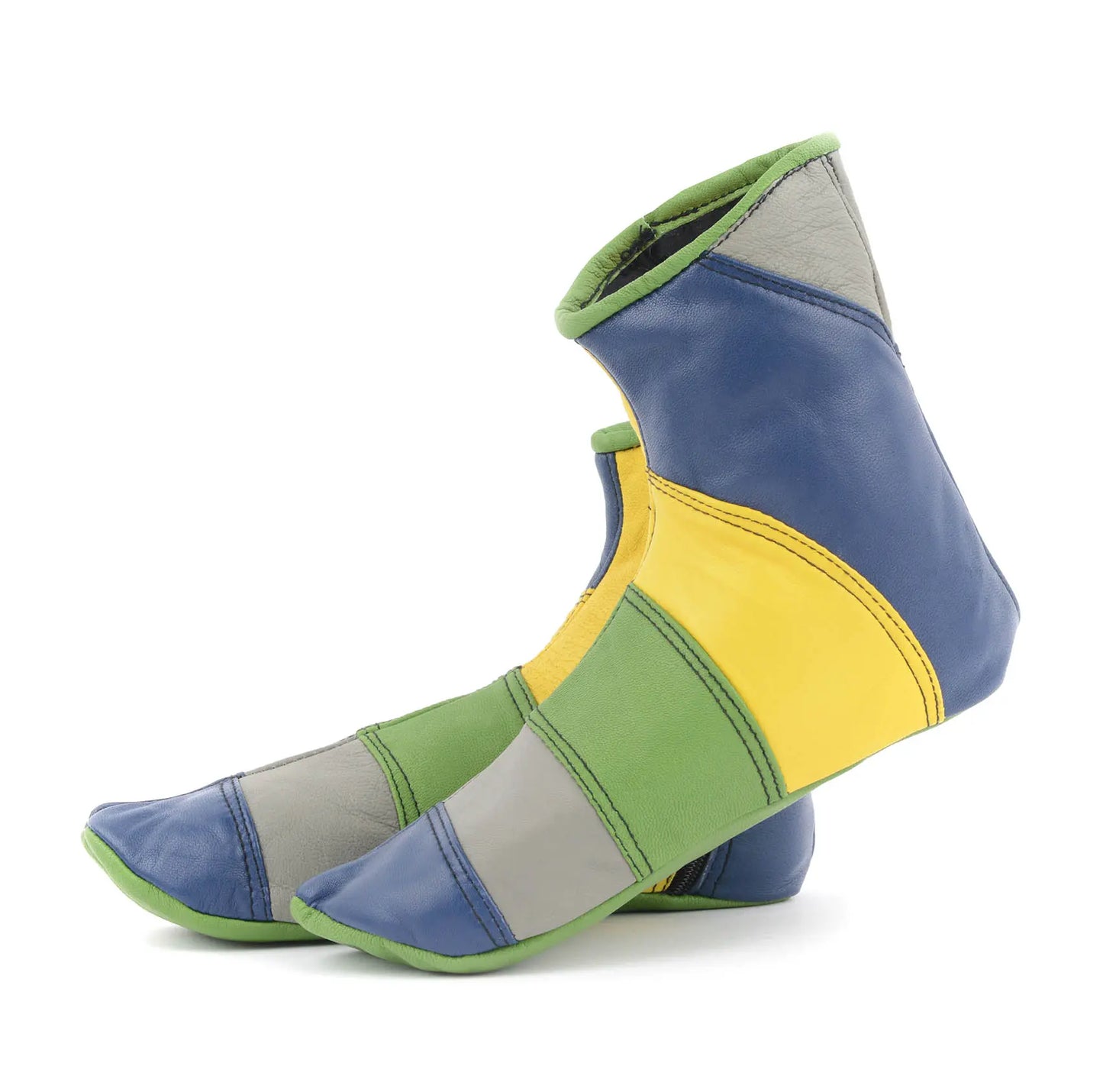 Leather Socks - Emerald Green