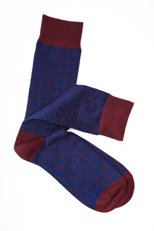 Arabesque Mercerized Mid-Calf Socks