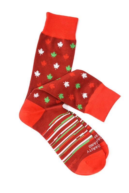 Canadian Muslim Solidarity Mercerized Mid-Calf Socks